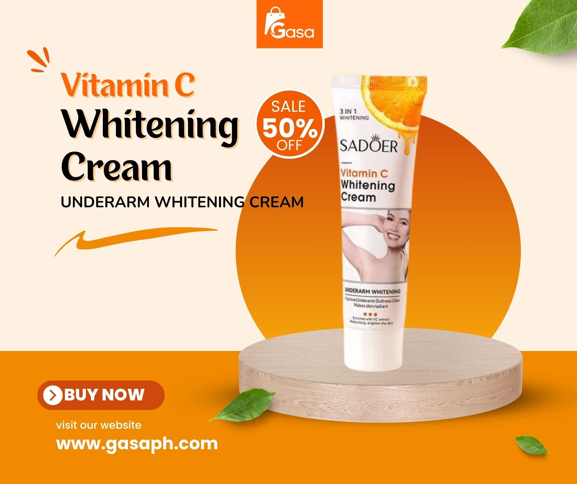 3 IN 1 Vitamin C Underarm Whitening Cream