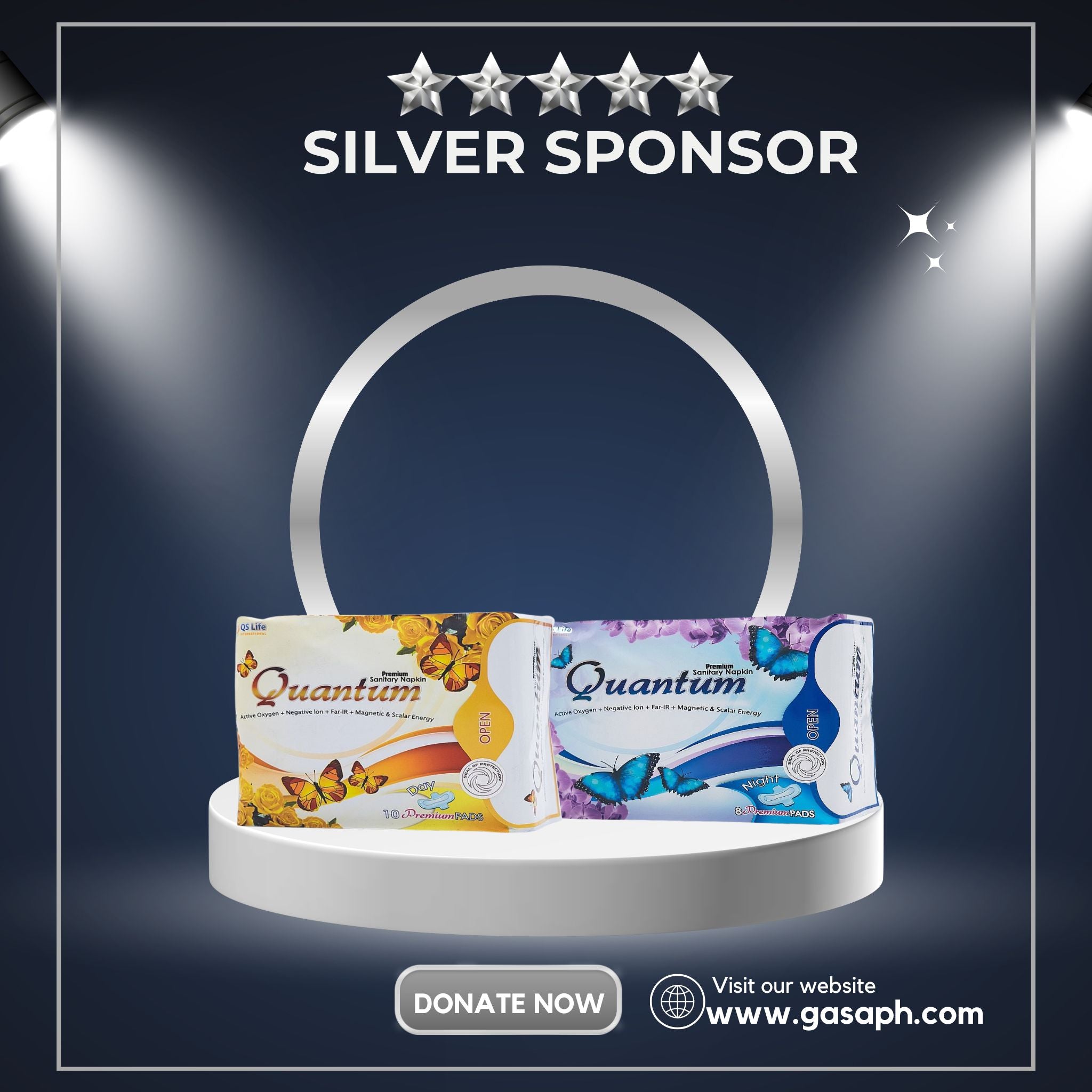 VIP SILVER SPONSOR- 2 Premium Quantum Napkin (Day & Night)