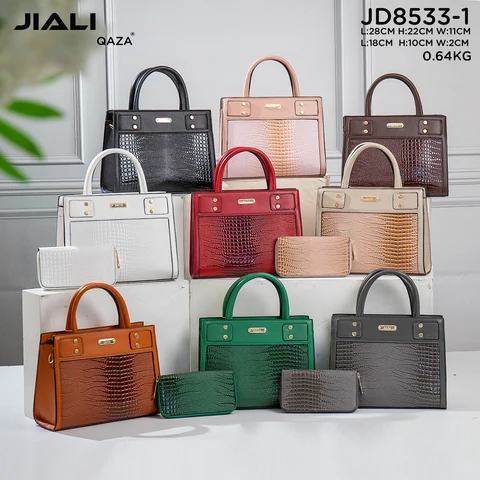 QAZA Luxury Alligator 2 IN 1 Ladies Handbag New Design PU Leather