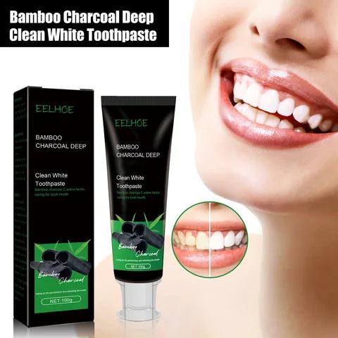 Activated Bamboo Charcoal Toothpaste Deep Clean Whitening Toothpaste