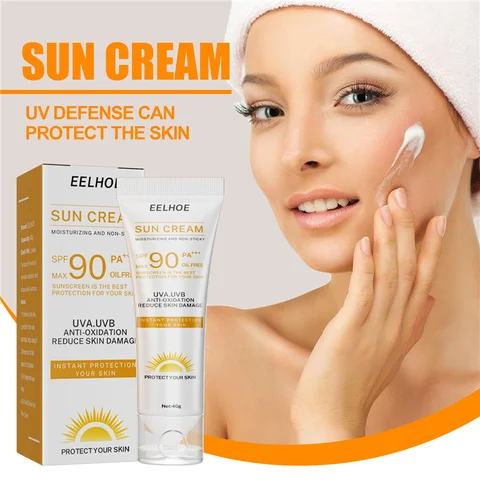 Sunscreen Cream SPF 90 PA+++ UVA UVB Anti-oxidation Reduce Skin Damage