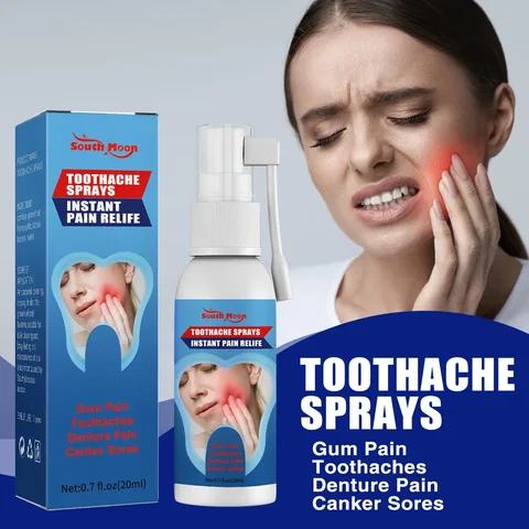Toothache Relief Spray Instant Pain Relief Toothache Gum Pain Canker Sores