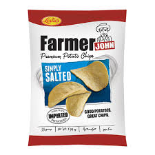 Leslie's Farmer John Premium Potato Chips Simply Salted 55grams
