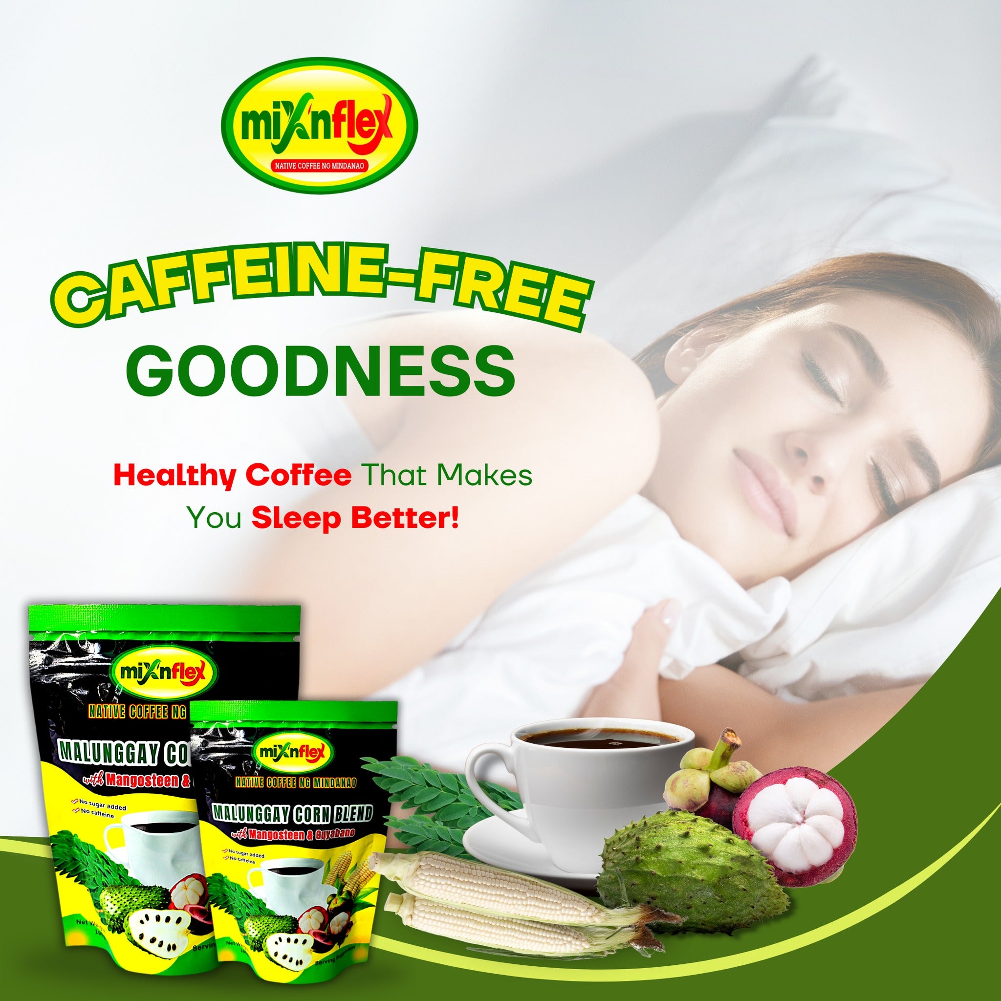 Native Corn Coffee ng Mindanao with Malungay, Mangosteen & Guyabano