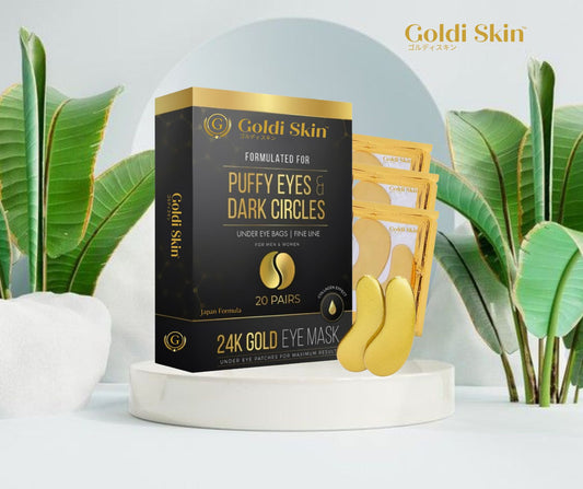 Benefits of using Goldi Skin Eye Mask for Puffy eyes, Dark Circles & Eye Bags