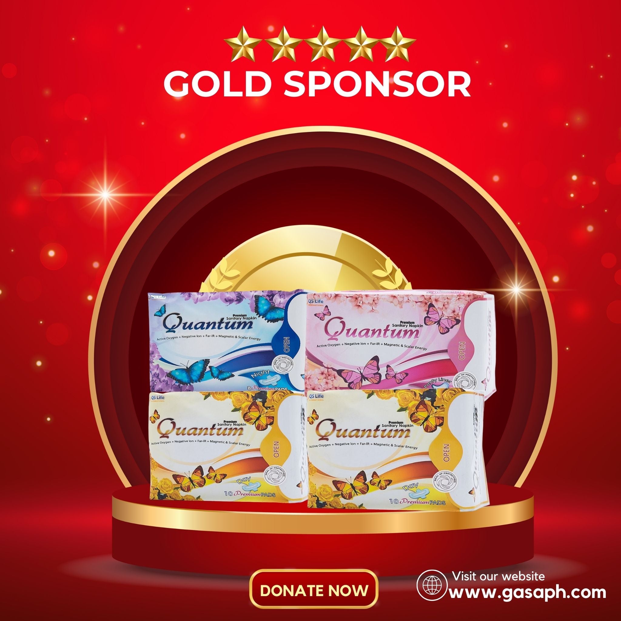 VIP GOLD SPONSOR- Premium Quantum Napkin (2Day, 1Night & 1Pantyliner)